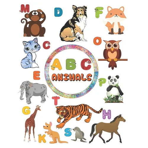 ABC animals: amazing Gift for kids to learn the alphabets, trace them color animals and learn facts about animals . all in one educational and fun boo