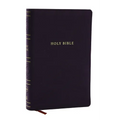 NKJV Personal Size Large Print Bible with 43,000 Cross References, Black Leathersoft, Red Letter, Comfort Print
