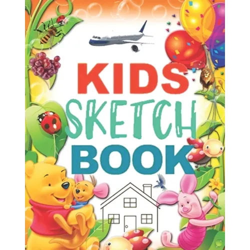 Kids Sketch Book: 8" X 10" a Kids Sketch Book with English Alphabets & Number and Some Other Design