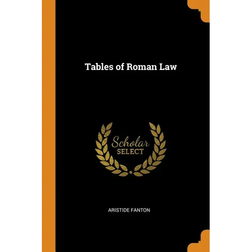 Tables of Roman Law - Paperback
