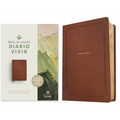Biblia de Estudio del Diario Vivir Ntv (Sentipiel, Café, Letra Roja)