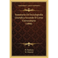 Sommario Di Enciclopedia Giuridica Secondo Il Corso Universitario (1890)