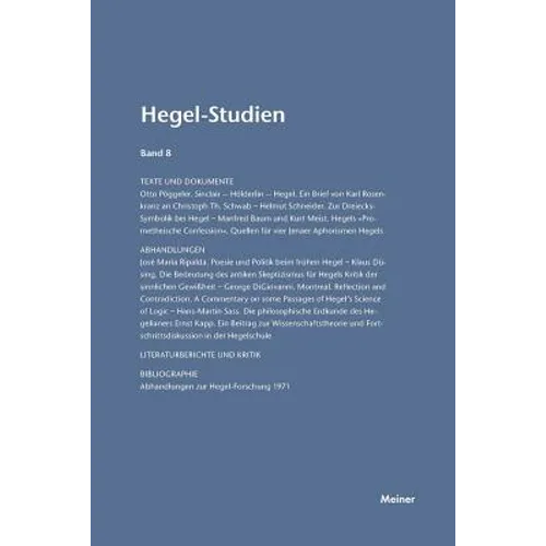 Hegel-Studien / Hegel-Studien Band 8 (1973)