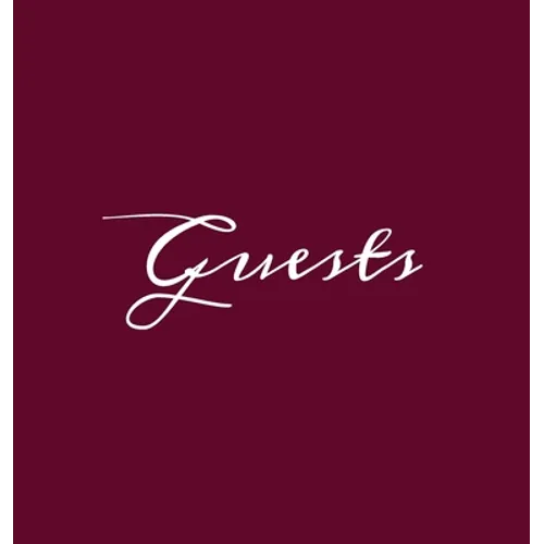 Guests Wine Burgundy Hardcover Guest Book Blank No Lines 64 Pages Keepsake Memory Book Sign In Registry for Visitors Comments Wedding Birthday Anniver