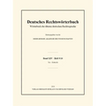 Deutsches Rechtswörterbuch: Wörterbuch Der Älteren Deutschen Rechtssprache. Band XIV, Heft 9/10 - Tor - Trittrecht