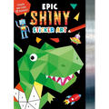 Epic Shiny Sticker Art: Create and Color 12 Mosaics!
