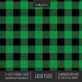 Green Plaid Scrapbook Paper Pad 8x8 Decorative Scrapbooking Kit for Cardmaking Gifts, DIY Crafts, Printmaking, Papercrafts, Check Pattern Designer Pap