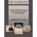 McLaurin V. Oklahoma State Regents for Higher Education U.S. Supreme Court Transcript of Record with Supporting Pleadings