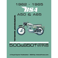 1962-1965 BSA A50 & A65 Factory Workshop Manual Unit-Construction Twins