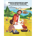 Interactive Christian Gratitude journal for kids and Bible coloring Book Draw, Color and Write Prayer Devotional for Children