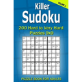 Killer Sudoku Puzzle Book for Adults: 200 Hard to Very Hard Puzzles 9x9 (Volume2)