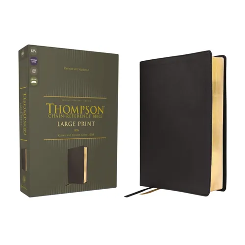 Esv, Thompson Chain-Reference Bible, Large Print, Leathersoft, Black, Red Letter