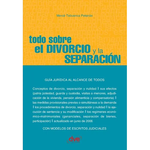 Todo sobre el divorcio y la separación