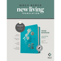NLT Wide Margin Bible, Filament Enabled (Hardcover Cloth, Ocean Blue Floral, Indexed, Red Letter)