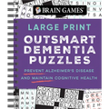 Brain Games - Large Print Outsmart Dementia Puzzles: Prevent Alzheimer's Disease and Maintain Cognitive Health