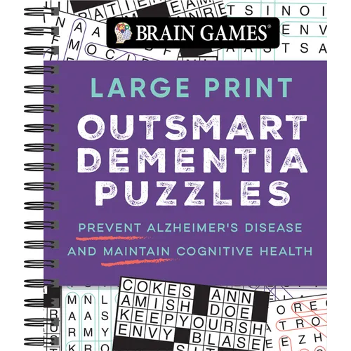 Brain Games - Large Print Outsmart Dementia Puzzles: Prevent Alzheimer's Disease and Maintain Cognitive Health