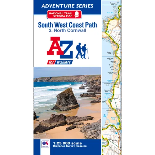South West Coast Path North Cornwall A-Z Adventure Atlas