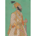Carnet Ligné Guerrier Indien, Miniature 18e