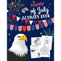 Happy 4th Of July Activity Book: for Kids Ages 5-9 l Fun Patriotic Holiday Coloring Pages, I spy & Count, Maze Puzzle, Trivia, Word Search, Spot the D