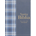 Biblia Rvr 1960 Compacta Símil Piel Cuadros Azul Marino Oscuro (Bible Rvr 1960 Compact Size Leatherlike Navy Blue Checked Pattern (Spanish Edition)