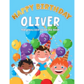 Oliver's Birthday Coloring Book: Customized Book Created Just For You