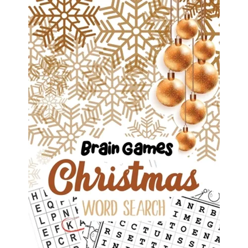 Brain Game Christmas Word Search: Word Search Puzzle book Christmas, Exercise Your Brain Activity Book, Cleverly Hidden Word Searches for Adults, Teen