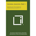 General Analysis, Part 1: Memoirs of the American Philosophical Society, V1