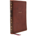 Nkjv, Reference Bible, Center-Column Giant Print, Leathersoft, Brown, Red Letter Edition, Comfort Print: Holy Bible, New King James Version