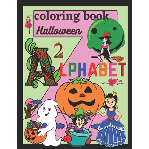 Halloween alphabet coloring book: Alphabet coloring pages