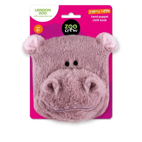Hand-Puppet Cloth Book Pygmy Hippo