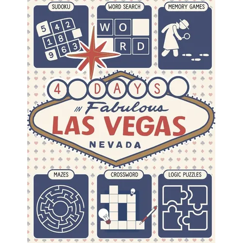 Ultimate Memory Games for Seniors: Large Print Adult Puzzle Book "4 Days in Vegas" Featuring Brain Exercises to Increase Cognitive Abilities