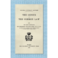 The Genius of the Common Law (1912)