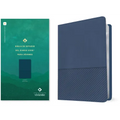 Biblia de Estudio del Diario Vivir Para Jóvenes Ntv Con Filament (Sentipiel, Azul Oscuro, Letra Roja)