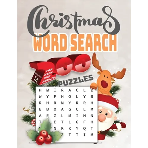 christmas word search 200 puzzles for kids and adults Volume14: Holiday Puzzle Book with Answers Large Print 254 pages, beautiful- time- christmas- wo