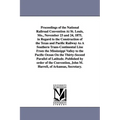Proceedings of the National Railroad Convention At St. Louis, Mo., November 23 and 24, 1875, in Regard to the Construction of the Texas and Pacific Ra