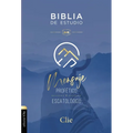 Rvr, Biblia de Estudio del Mensaje Profético Y Escatológico, Tapa Dura, Interior a DOS Colores