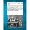 A Remonstrance to the Congress of the United States on the Subject of the Decision of the Supreme Court of the United States on the Occupying Claimant