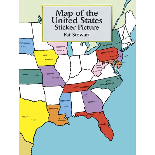 Map of the United States Sticker Picture