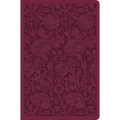 ESV Value Compact Bible (Trutone, Raspberry, Floral Design)