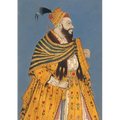 Carnet Ligné Ligné Notable Indien, Miniature 18e