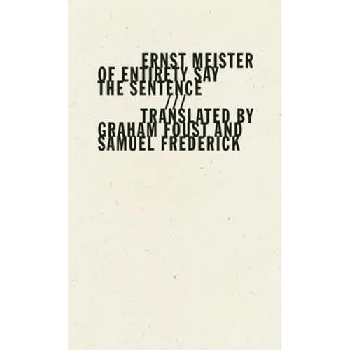 Of Entirety Say the Sentence