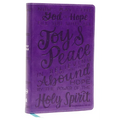 Nkjv, Holy Bible for Kids, Verse Art Cover Collection, Leathersoft, Purple, Comfort Print: Holy Bible, New King James Version