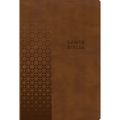 Rvr 1960 Biblia Letra Grande, Tamaño Manual, Edición Especial, Marrón Rústico, Símil Piel