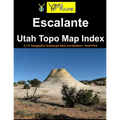 Escalante Utah Topo Map Index: A 7.5' Topographic Quadrangle Atlas and Gazetteer - Small Print