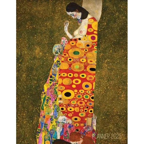 Gustav Klimt Weekly Planner 2025: Hope II Artistic Art Nouveau Daily Scheduler With January-December Year Calendar (12 Months)