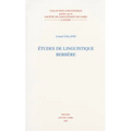 Etudes de Linguistique Berbere