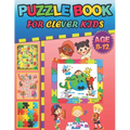 Puzzle book for clever kids age 8-12: Kids activity book - Word Search, Sudoku, Trivia, Tic tac toe, Mazes and Coloring pages