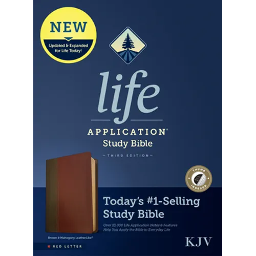 KJV Life Application Study Bible, Third Edition (Leatherlike, Brown/Mahogany, Indexed, Red Letter)