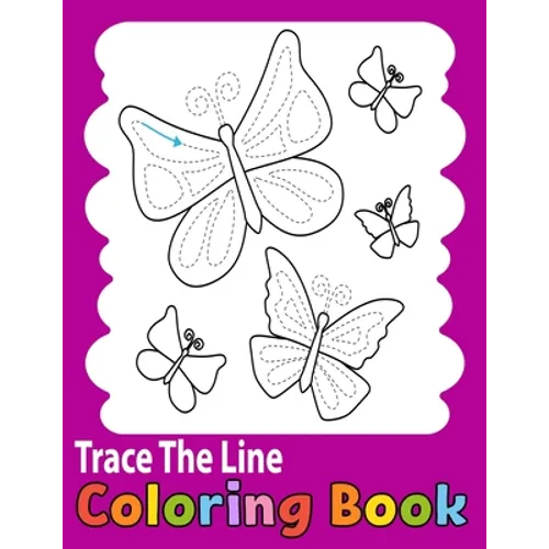 Trace The Line Coloring Book: trace and color books for kids-A Fun Cutting Practice Activity Book for Toddlers and Kids- Vol 2