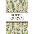Reading Journal (Ferns & Daisies with Book Pages): 6"x9" Book Lover's Diary; Book/Series Reviews, Reading Tracker, Favorite Book List, Favorite Quotes